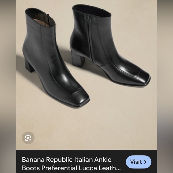 Banana Republic Shoes - Banana Republic Black Italian Leather Ankle Boots- Lucca Boots